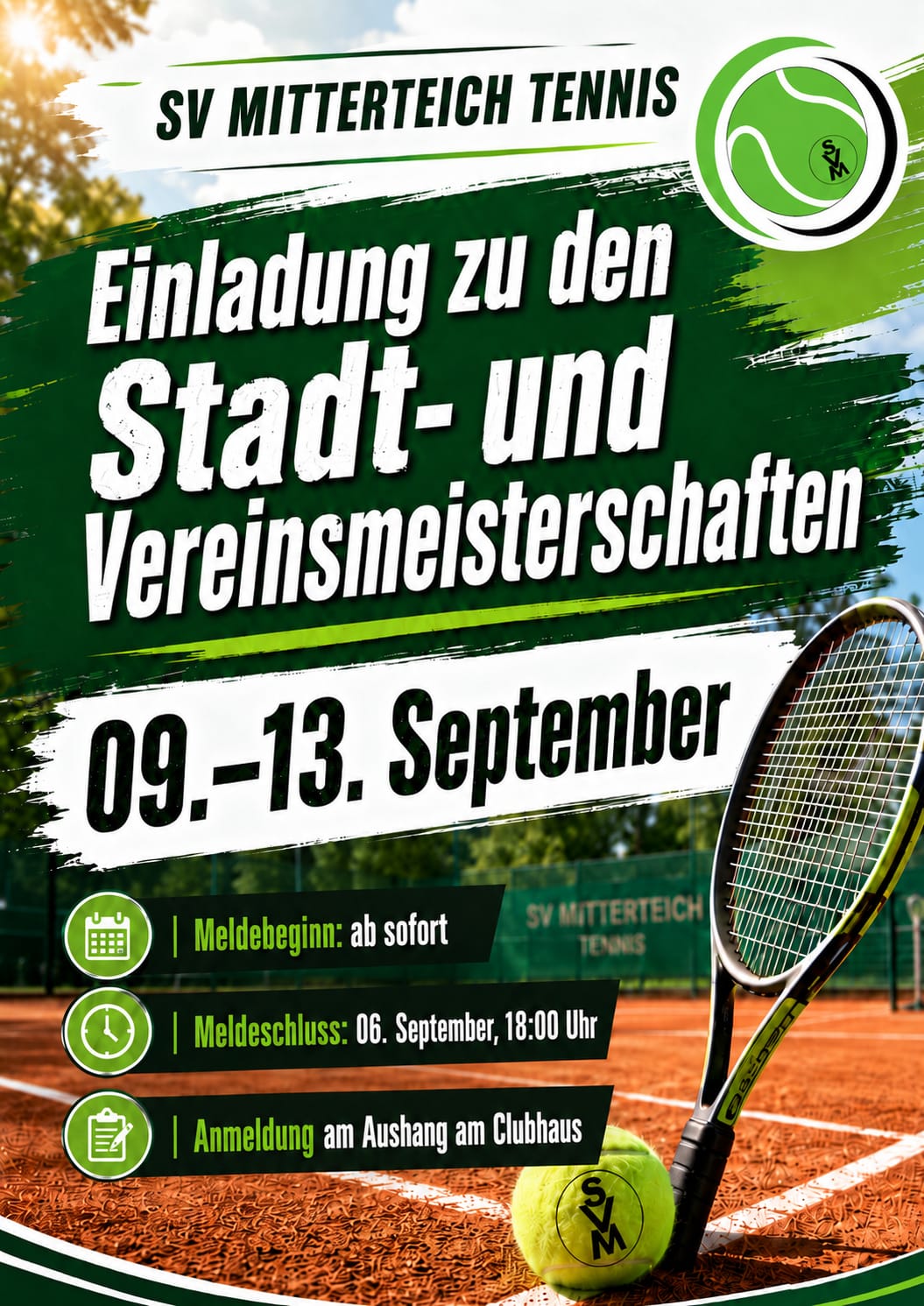 Einladung Stadtmeisterschaft 2026